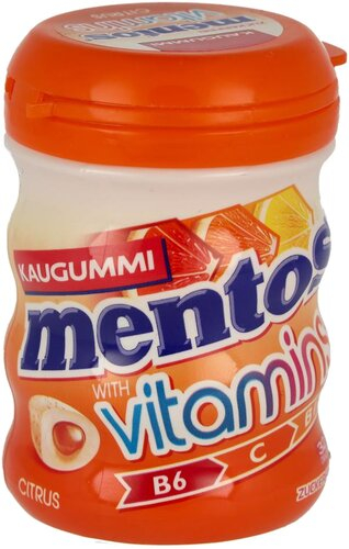 Mentos Vitamins Citrus Kaugummi Zuckerfrei 64g
