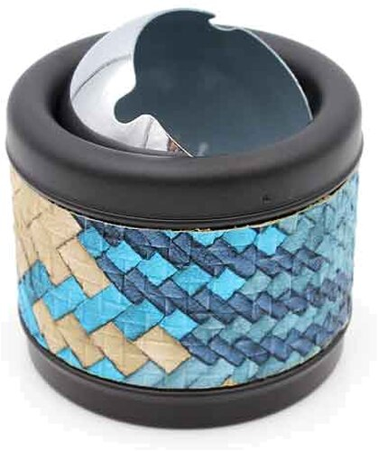 Metall Aschenbecher Kuppel Pixeldesign blau Metall Aschenbecher Kuppel Pixeldesign blau