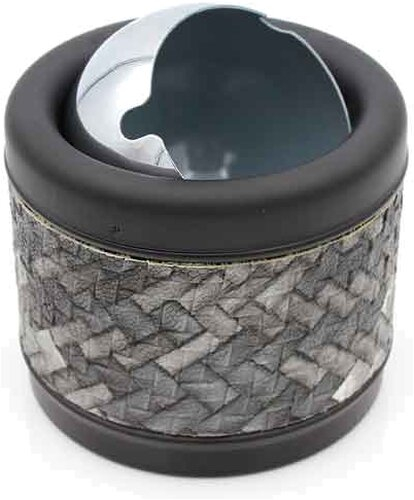 Metall Aschenbecher Kuppel Pixeldesign grau Metall Aschenbecher Kuppel Pixeldesign grau