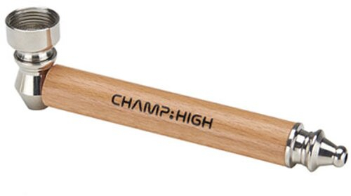 Metall- und Holzpfeifen Wooden hellbraun