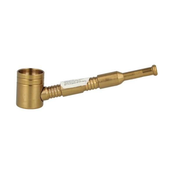 Metallpfeife 9,7cm Gold Metallpfeife 9,7cm Gold