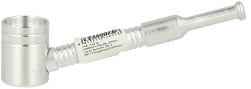 Metallpfeife 9,7cm Silber