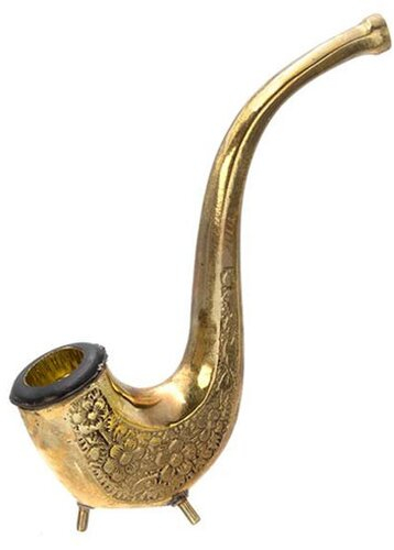 Metallpfeife Alphorn Gold