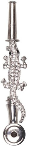 Metallpfeife Mythos Krokodil silber Metallpfeife Mythos Krokodil silber