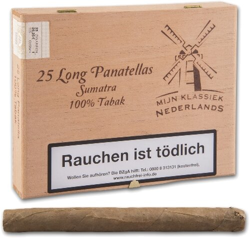 MIJN Klassiek Long Panatellas Sumatra 25 Stück MIJN Klassiek Long Panatellas Sumatra 25 Stück