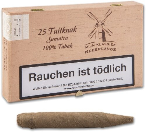 MIJN Klassiek Tuitknak Sumatra 25 Stück Shortfiller MIJN Klassiek Tuitknak Sumatra 25 Stück Shortfiller