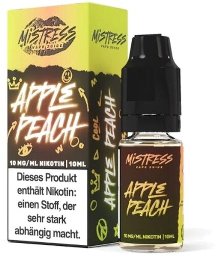 Mistress Vape Juice Apple Peach 10mg Nic Salt Liquid Mistress Vape Juice Apple Peach 10mg Nic Salt Liquid