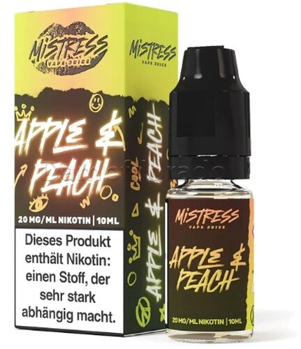 Mistress Vape Juice Apple Peach 20mg Nic Salt Liquid Mistress Vape Juice Apple Peach 20mg Nic Salt Liquid