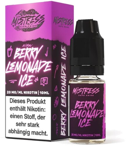 Mistress Vape Juice Berry Lemonade Ice 20mg Nic Salt Liquid