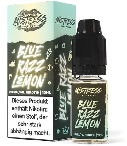 Mistress Vape Juice Blue Razz Lemon 20mg Nic Salt Liquid Mistress Vape Juice Blue Razz Lemon 20mg Nic Salt Liquid