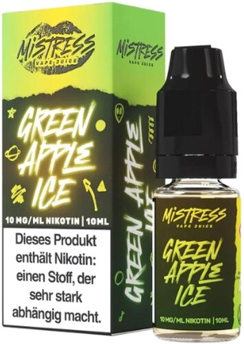 Mistress Vape Juice Green Apple Ice 10mg Nic Salt Liquid Mistress Vape Juice Green Apple Ice 10mg Nic Salt Liquid