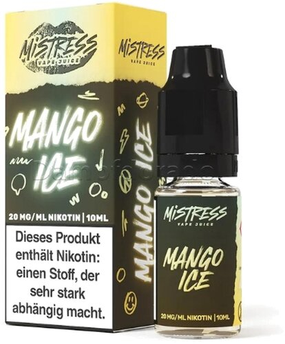 Mistress Vape Juice Mango Ice 20mg Nic Salt Liquid
