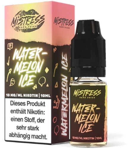 Mistress Vape Juice Watermelon Ice 10mg Nic Salt Liquid Mistress Vape Juice Watermelon Ice 10mg Nic Salt Liquid