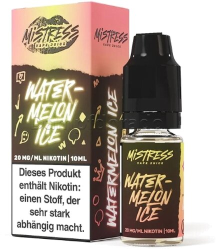 Mistress Vape Juice Watermelon Ice 20mg Nic Salt Liquid Mistress Vape Juice Watermelon Ice 20mg Nic Salt Liquid