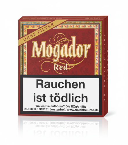 Mogador Red Zigarillos ohne Filter 20 Stk.