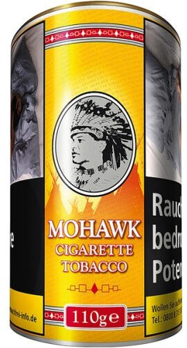 Mohawk Tabak Gelb 110g Dose Volumentabak Mohawk Tabak Gelb 110g Dose Volumentabak