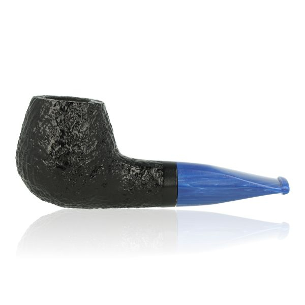 Molina Azzurro Sandblast Pfeife Brandy