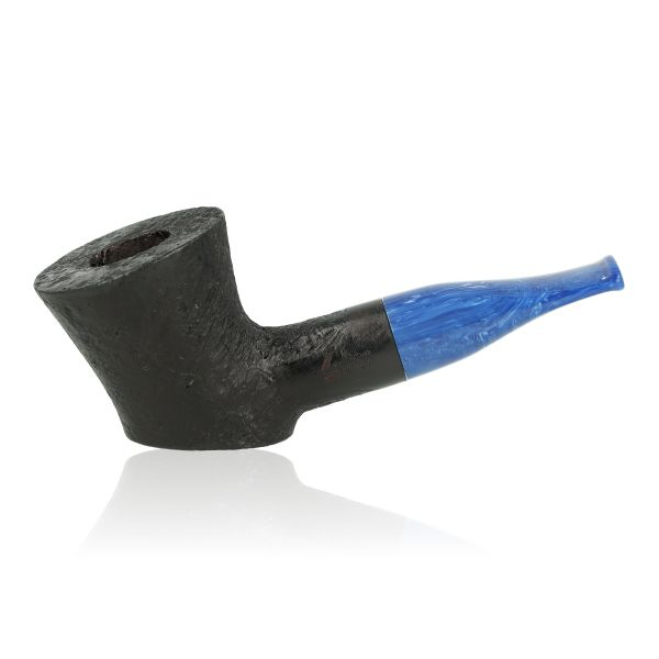 Molina Azzurro Sandblast Pfeife Poker