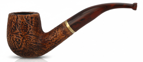 Molina Pfeife Striato Sandblast Brown Nr. 5