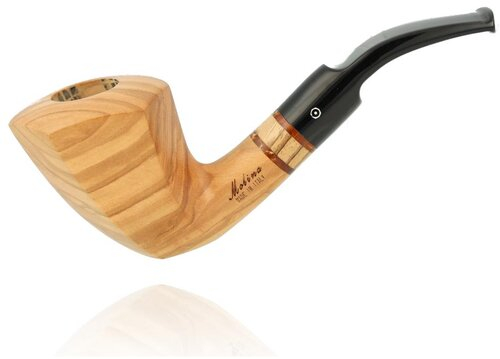 Molina Pfeife Zebrano Olive Helbbraun Nr. 5 Molina Pfeife Zebrano Olive Helbbraun Nr. 5