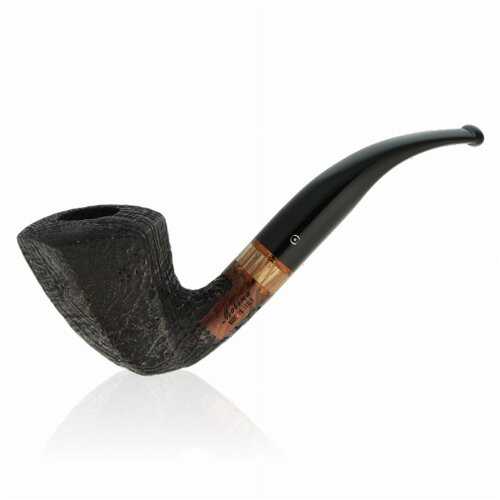 Molina Pfeife Zebrano Sandblast Black Nr.2
