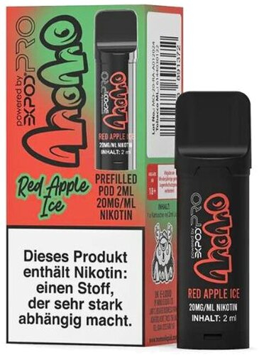 Momo Powered by Expod Pro Red Apple Ice Prefilled Pod 1x2ml 20mg