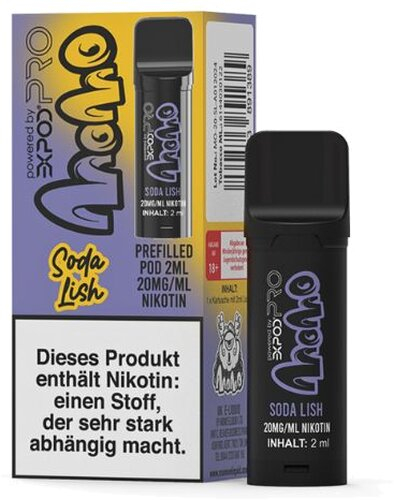 Momo Powered by Expod Pro Soda Lish Prefilled Pod 1x2ml 20mg