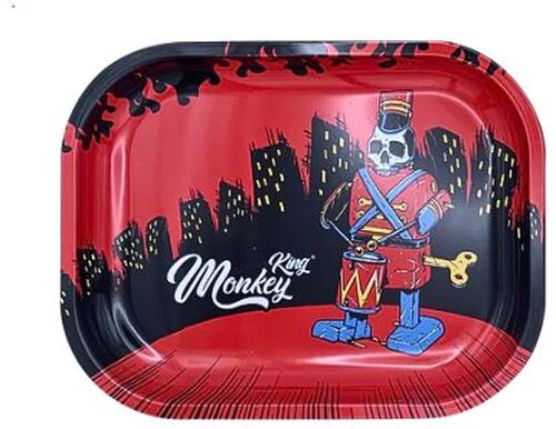 Monkey King Rolling Tray Metall Rot-Schwarz Nr.4 Monkey King Rolling Tray Metall Rot-Schwarz Nr.4