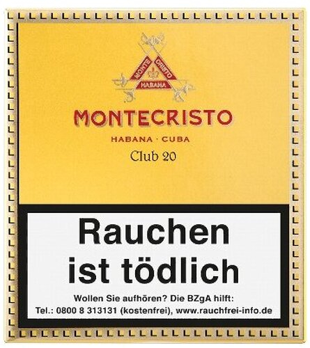 Montecristo Club Zigarillos 20 Stück Montecristo Club Zigarillos 20 Stück