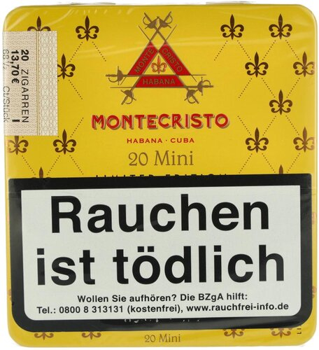 Montecristo Mini 20 Zigarillos 20 Stk Montecristo Mini 20 Zigarillos 20 Stk
