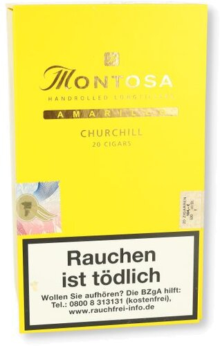 Montosa Amarillo Churchill Zigarren 20 Stück Montosa Amarillo Churchill Zigarren 20 Stück