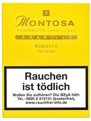 Montosa Amarillo Robusto Zigarren 20 Stück