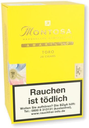 Montosa Amarillo Toro Zigarren 20 Stück Montosa Amarillo Toro Zigarren 20 Stück