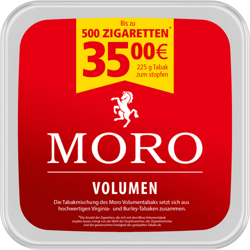 Moro Rot Volumentabak 225g Dose Moro Rot Volumentabak 225g Dose
