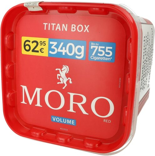 Moro Rot Volumentabak Titan Box 325g Moro Rot Volumentabak Titan Box 325g