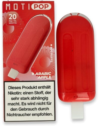 Moti Pop Arabic Apple Einweg E-Shisha 20mg Moti Pop Arabic Apple Einweg E-Shisha 20mg