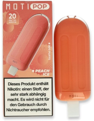 Moti Pop Peach Ice Einweg E-Shisha 20mg