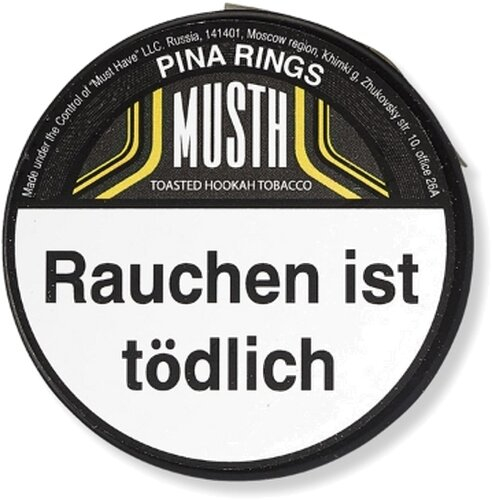 Must H PINA RINGS Wasserpfeifentabak 25g