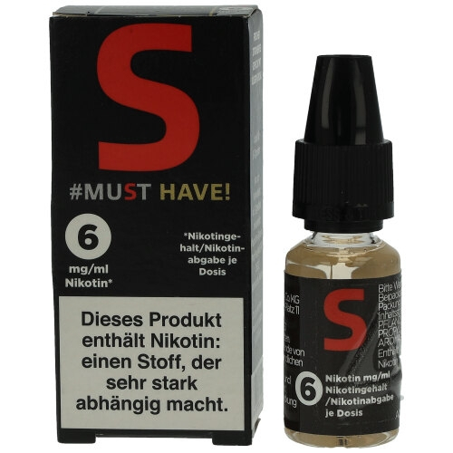 MUST HAVE S Liquid 10 ml 6mg MUST HAVE S Liquid 10 ml 6mg