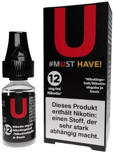 Must Have U Liquid 10ml 12mg Must Have U Liquid 10ml 12mg