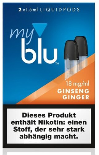 myblu Pods Ginseng Ginger 18 mg 2er Pack