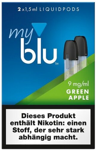 myblu Pods Green Apple 9 mg 2er Pack