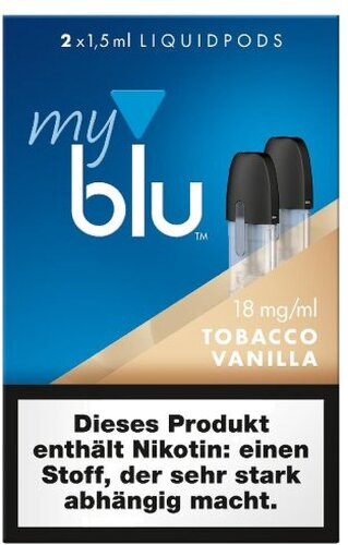 myblu Pods Tobacco Vanilla 18 mg 2er Pack myblu Pods Tobacco Vanilla 18 mg 2er Pack