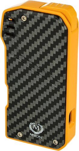 Myon Softflame Pfeifenfeuerzeug mit Tool Gelb/Carbon
