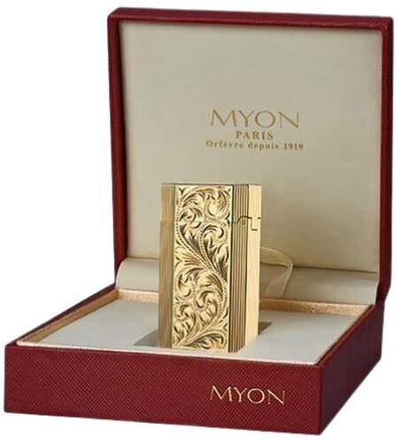 Myon Zigarrenfeuerzeug Venetian Gold Softflame