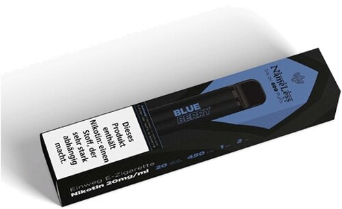 NameLess Einweg E-Zigarette Blueberry Aroma 600 Züge 20mg NameLess Einweg E-Zigarette Blueberry Aroma 600 Züge 20mg