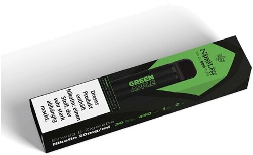 NameLess Einweg E-Zigarette GreenApple Aroma 600 Züge 20mg NameLess Einweg E-Zigarette GreenApple Aroma 600 Züge 20mg