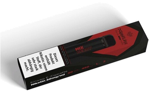 NameLess Einweg E-Zigarette MixBerry Aroma 600 Züge 20mg NameLess Einweg E-Zigarette MixBerry Aroma 600 Züge 20mg