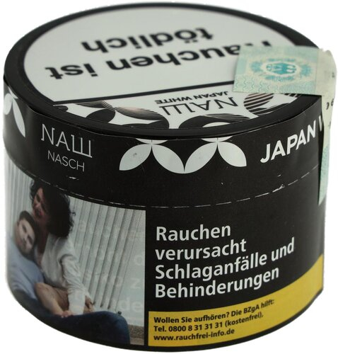 NASCH JAPAN WHITE Wasserpfeifentabak 200g NASCH JAPAN WHITE Wasserpfeifentabak 200g