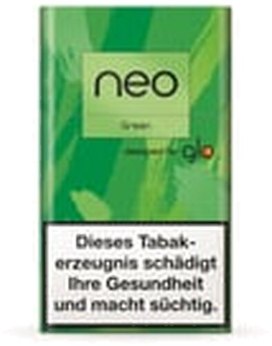 neo Green (ehemalig Green Click Tobacco) Sticks für Glo
